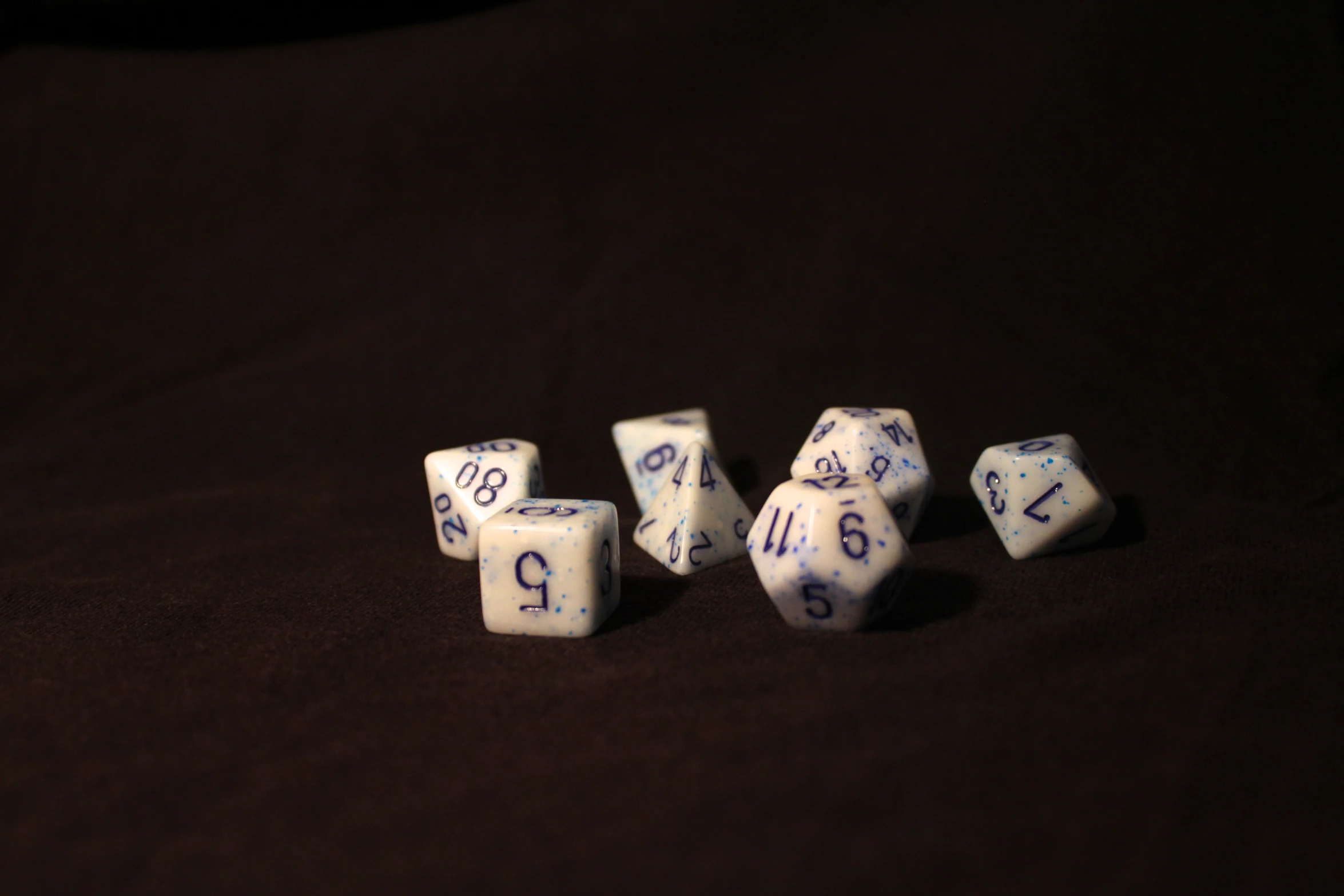 white dices with numbers and numbers on them