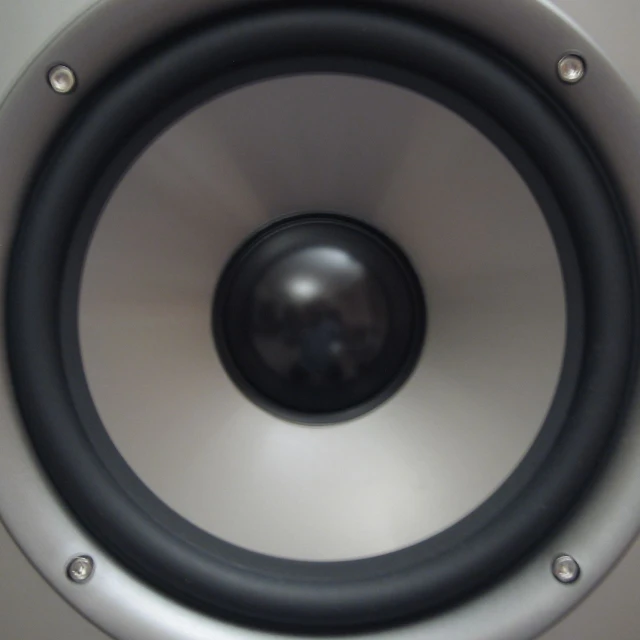 this is a close up picture of a speaker