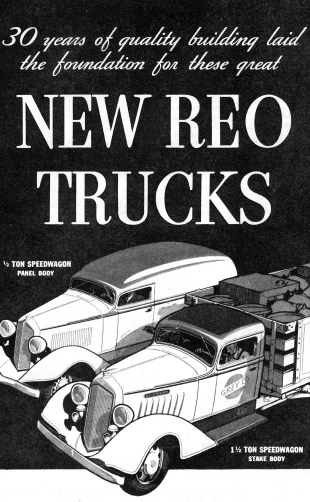 a new reo truck ad from an old magazine