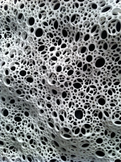 white lace on a black surface