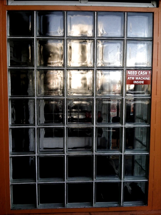 this is the glass blocks in front of a door