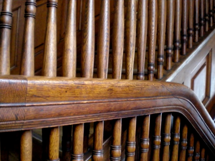 some very nice wooden staircases made of wood