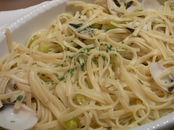 a bowl filled with food with different types of pasta