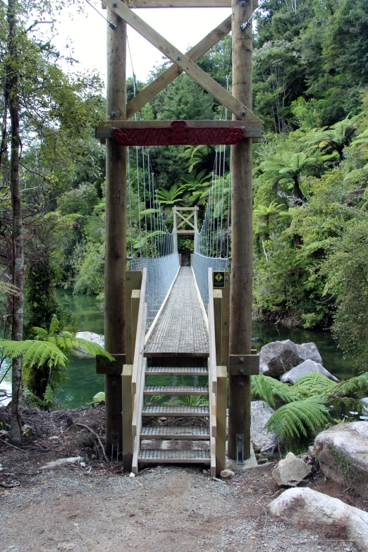 a bridge that has stairs to the top