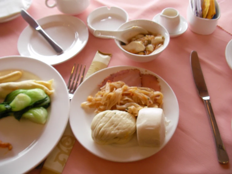 a plate of food sitting on a table