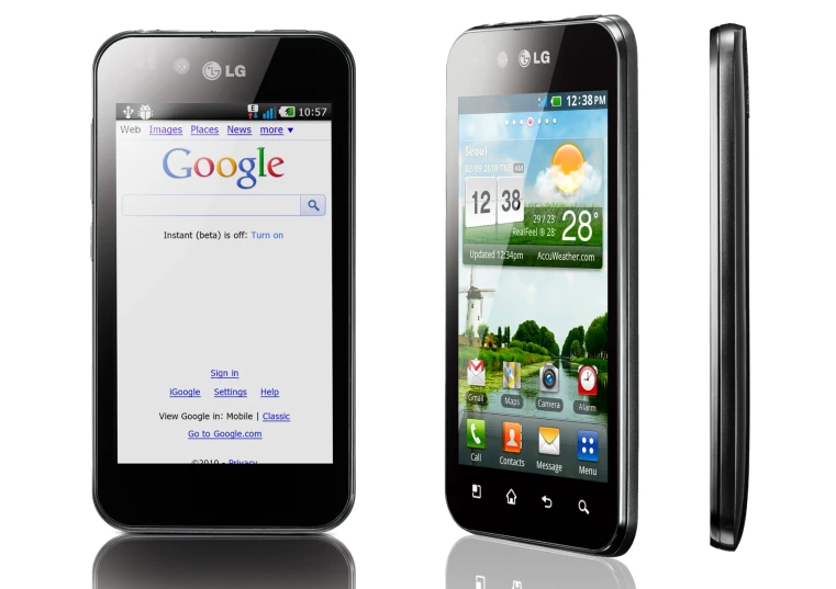the google smartphone is being displayed on the screen