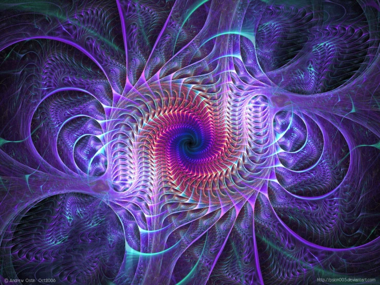 an image of a colorful abstract spiral pattern