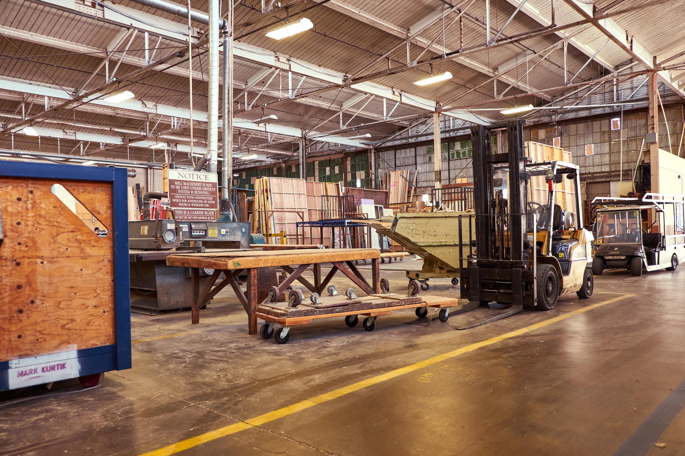 a warehouse filled with lots of various goods