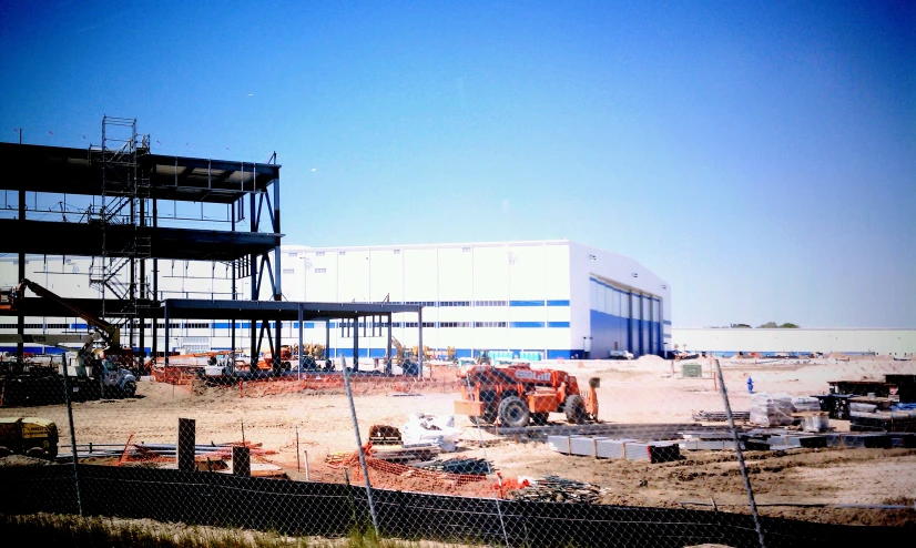 the construction of the facility is still underway