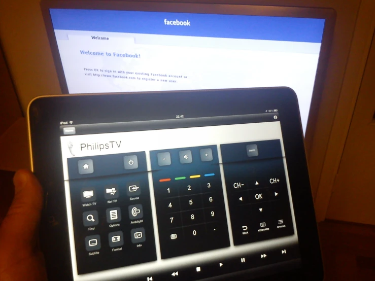 a tablet showing the keypad for text to speech