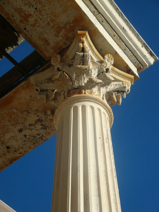 an image of a column in the background