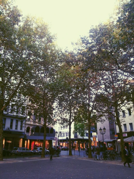 an image of a busy street with people walking