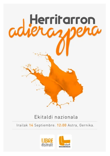 an advertit with the map of mexico, orange