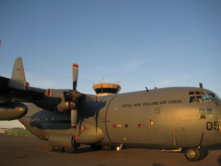 the side of a large air plane on a run way