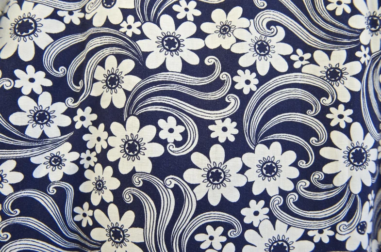 a closeup view of the back of a dress showing the floral pattern