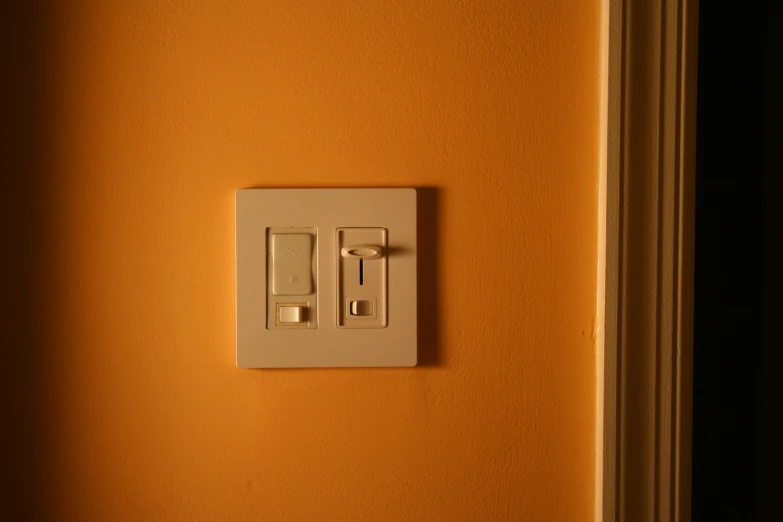 the light switch is on in the room