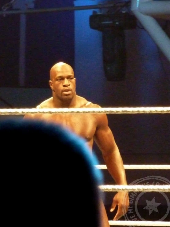 an image of a wrestler standing in the middle of the ring