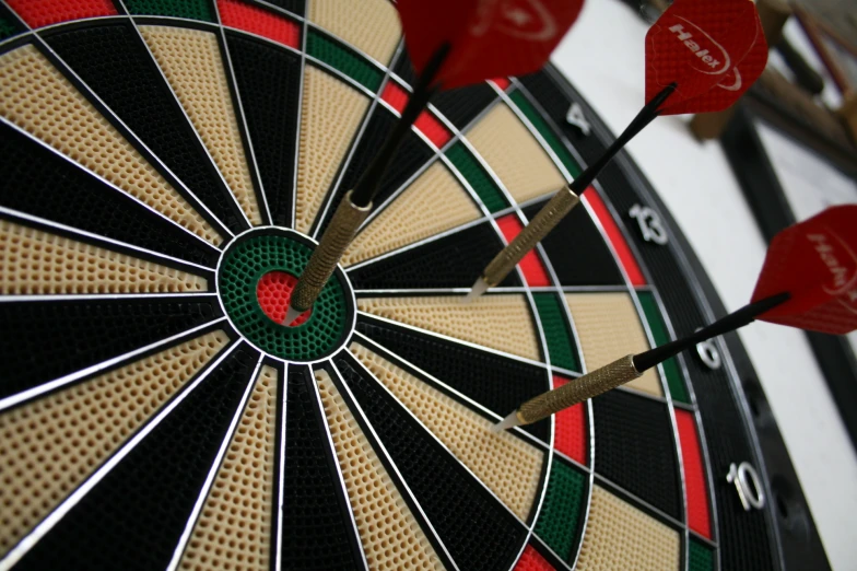 an abstract pograph of darts in the center of a target