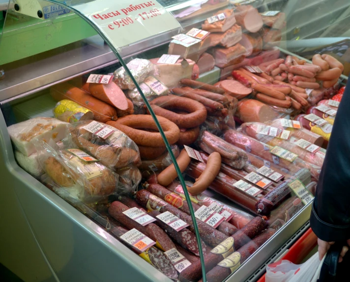 several  dogs wrapped in plastic behind a glass