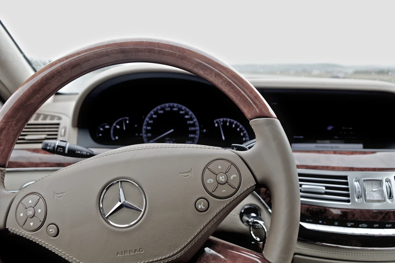 the dashboard and gauges on a mercedes benz