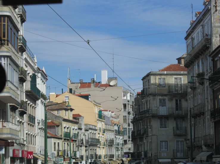 an image of a street view with buildings on both sides