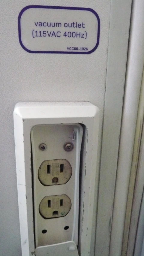 an electrical device has two electrical outlets