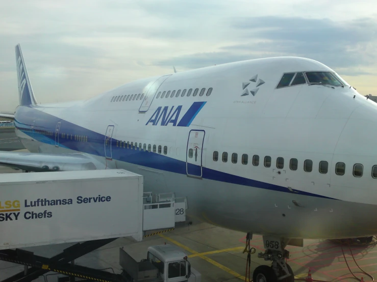 an airline plane on the tarmac at an airport