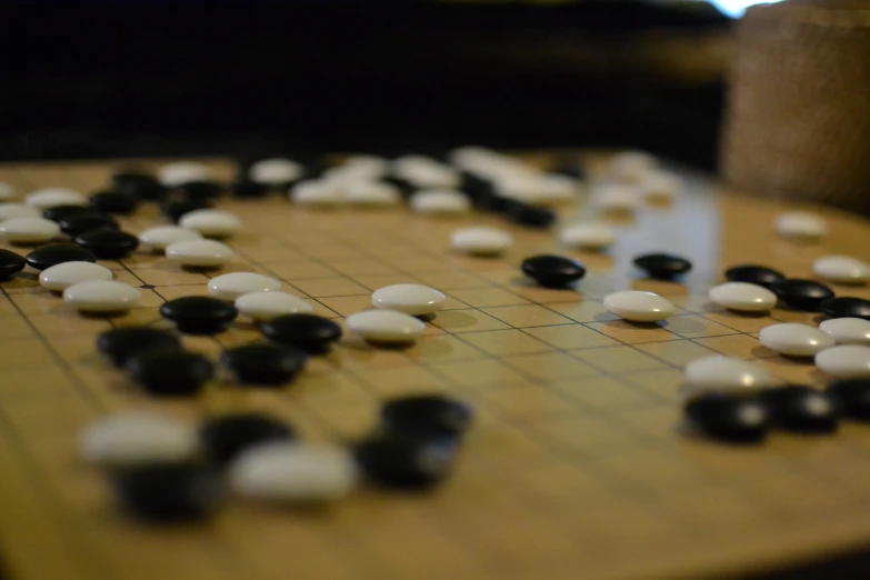 a game board made of dices on top of it