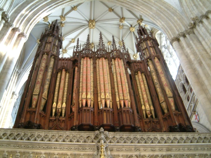 the large organ is at the back of the room