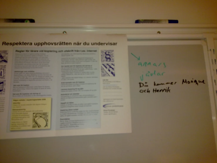 an open flipchap board with a white board written on it