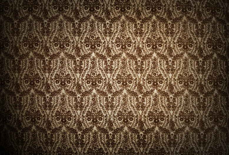 wallpaper with floral pattern in shades of beige