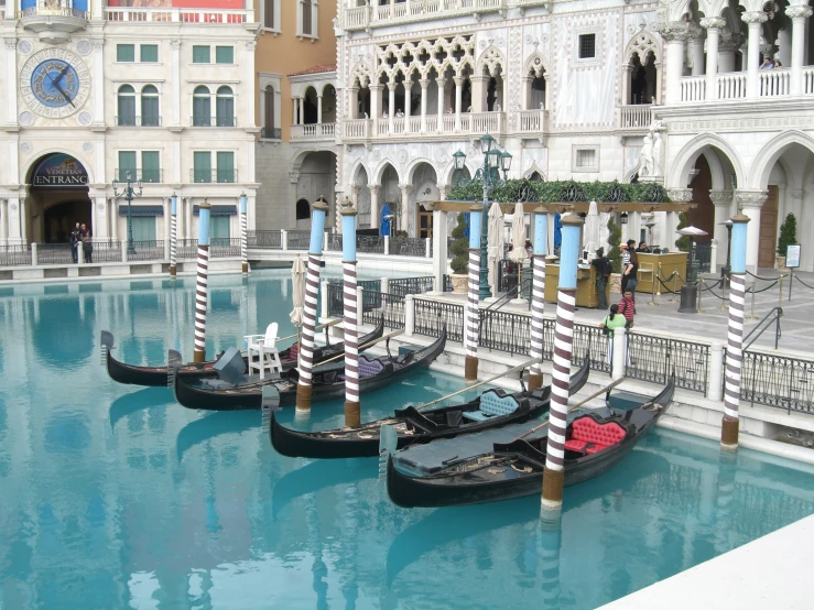 gondola in venice, italy in front of a el