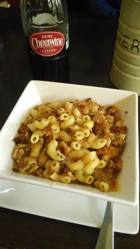 this dish is full of macaroni and cheese