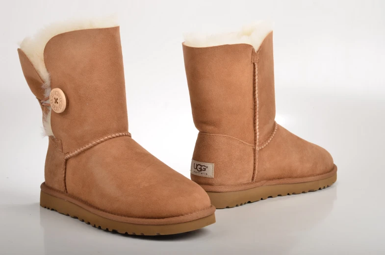 ugg boots with fur and on are shown