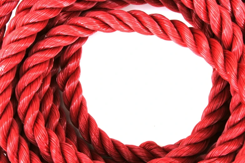 an image of a rope that is red