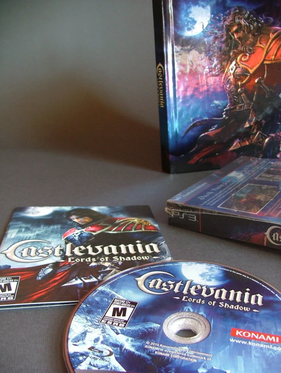 a dvd and the case of castlevanin on the table