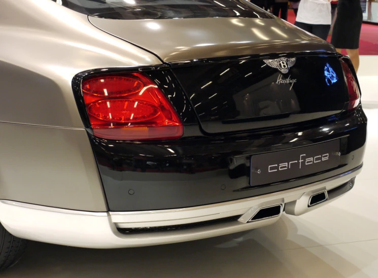 the back end of an suv in a show room