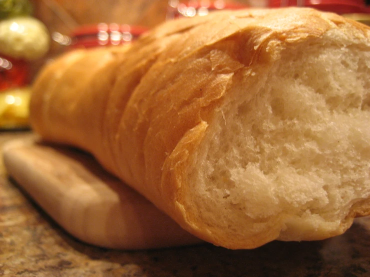 a close up s of a loaf of bread