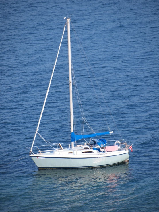 a sailboat that is sitting on top of the water