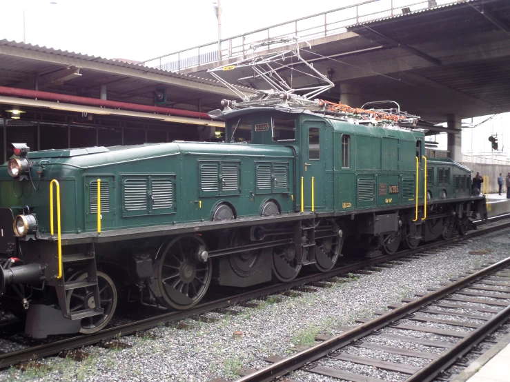 an image of a train sitting on the track