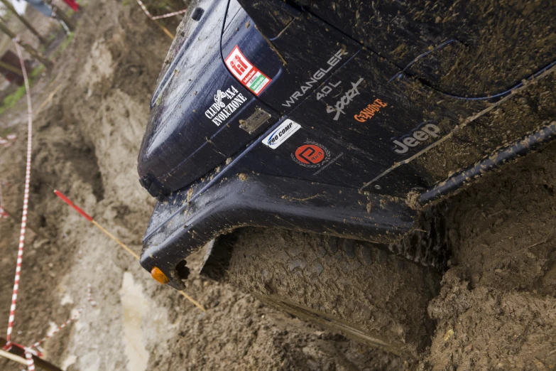 closeup of a dirt truck tire