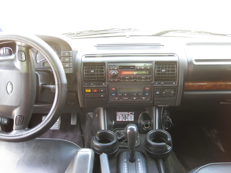 a car dashboard and control board with electronic data