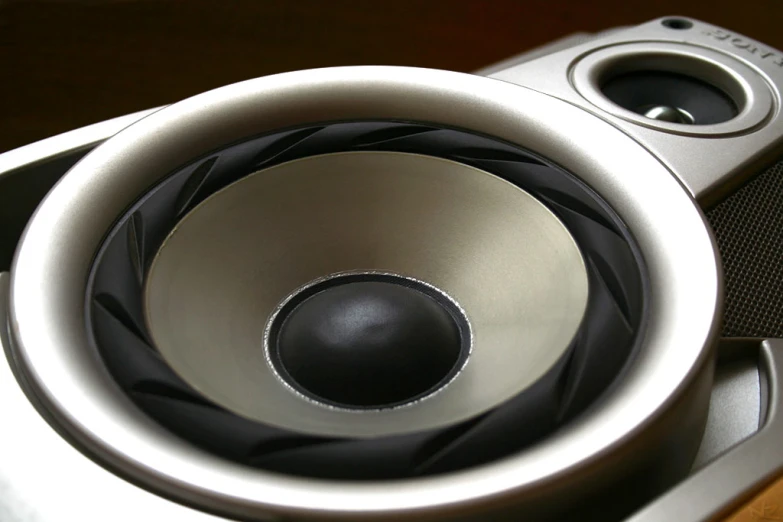 an image of speakers sitting on the table