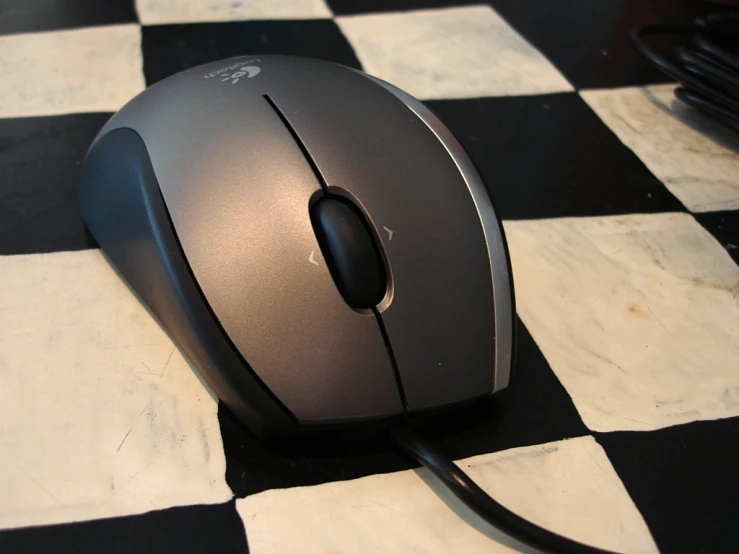 a computer mouse sitting on a table