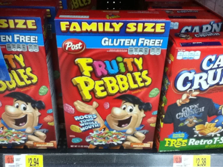 a pair of fruity pebbles bags for sale