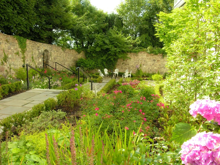 the view from within a very nice garden