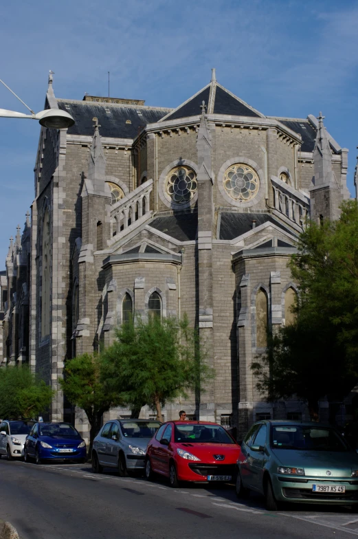 large cathedral with two clocks on the front