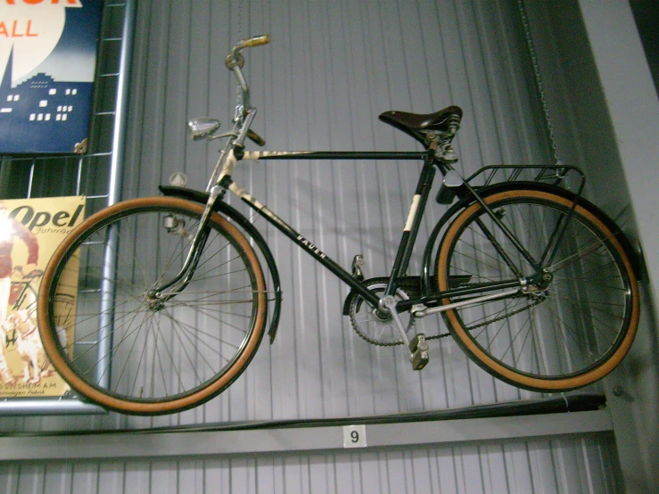 this is an image of a bike on display