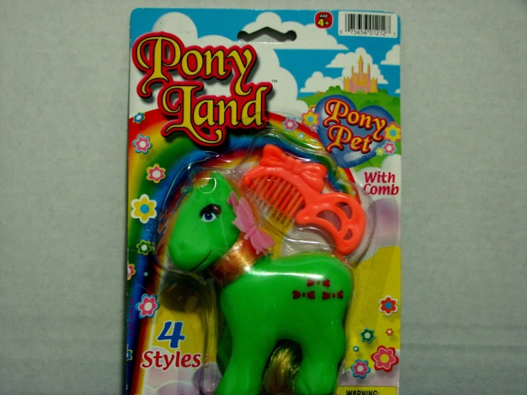 a close up of a toy horse
