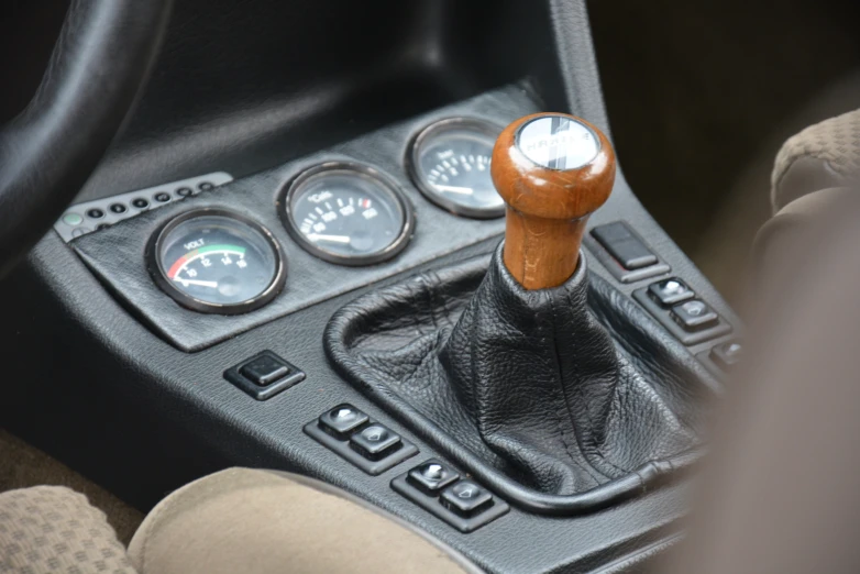 a shift wheel is shown in an automobile